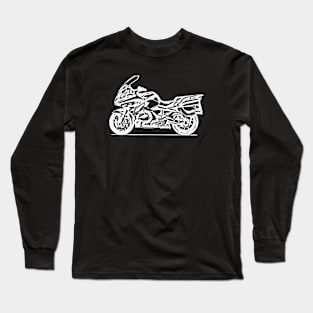 R1250RT Bike White Sketch Art Long Sleeve T-Shirt